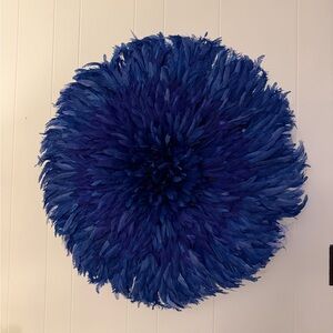 West African Feather Juju Hat Wall Decor